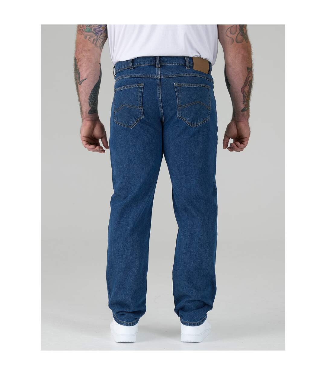 Mens D555 Rockford Comfort Kingsize Jeans Stonewash Duke-4