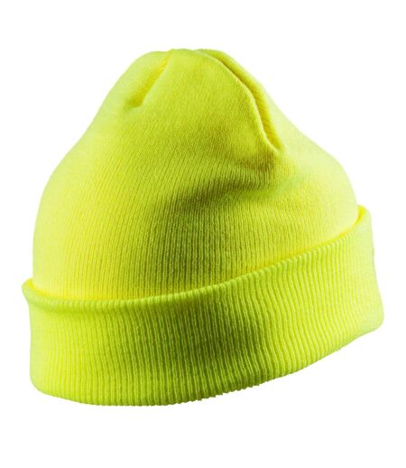 Result Unisex Adult Thinsulate Printable Winter Beanie (Fluorescent Yellow) - UTBC5418