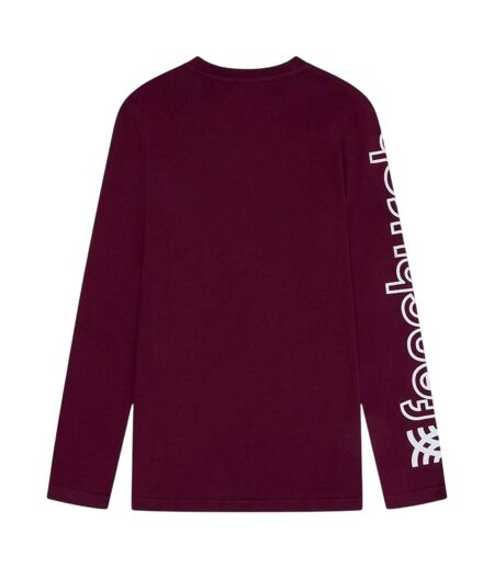 Mens Walsh Regular T-shirt Burgundy Fenchurch