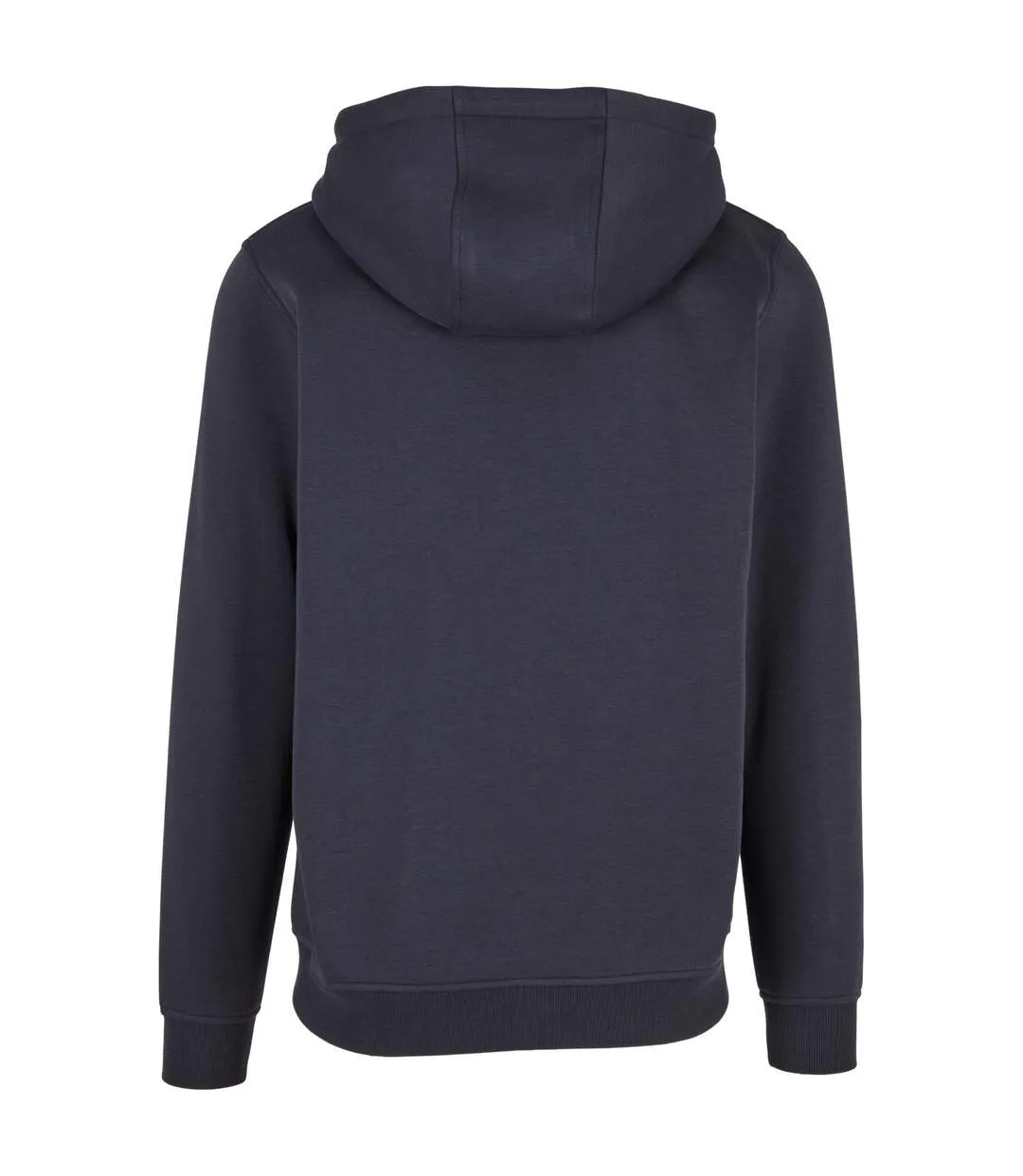 Sweat À Capuche Zippé Hommes Bleu Marine Build Your Brand-2