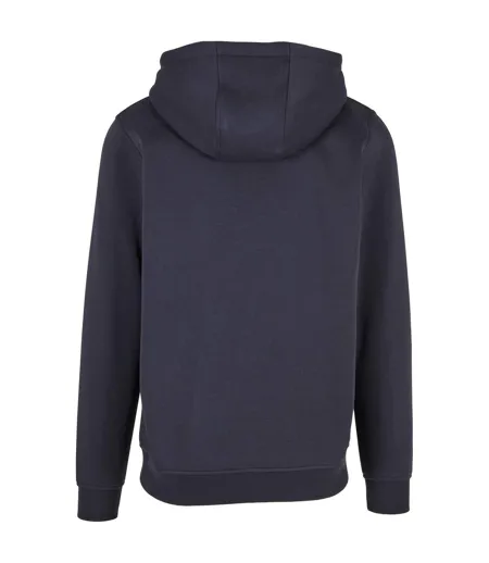 Sweat À Capuche Zippé Hommes Bleu Marine Build Your Brand