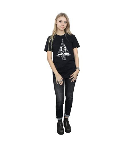 Disney - T-shirt FROZEN CHRISTMAS TREE - Femme (Noir) - UTBI24687