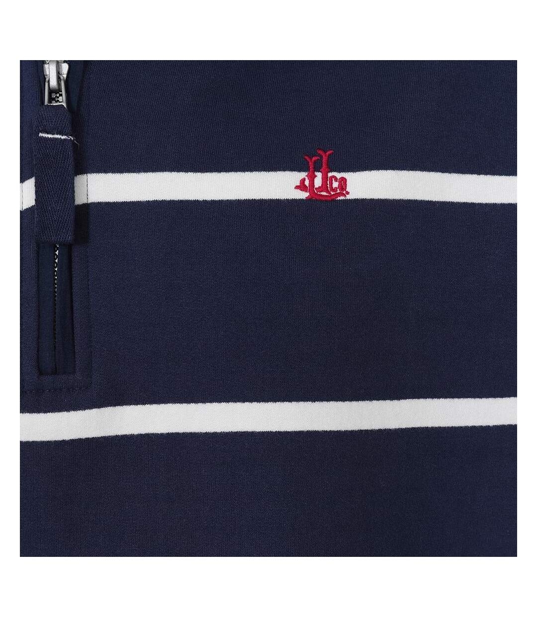 Sweat Motif/style Rayé Homme Bleu Mer Lazy Jacks-2