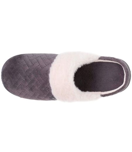 Isotoner Chaussons Mules femme ultra confortables et légères (technologie everywear™ ), faciles à enfiler