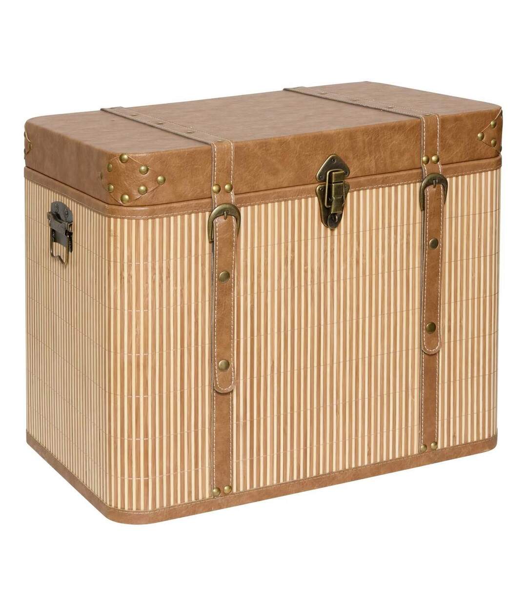 Lot de 3 Malles de Rangement Sylia 56cm Naturel-2