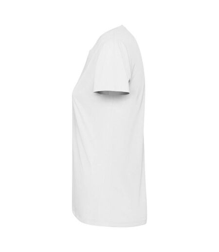 Womens/ladies Estoril Short-sleeved T-shirt White Roly