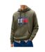 Sweat kaki homme tommy hilfiger tjm reg rwb flag-1