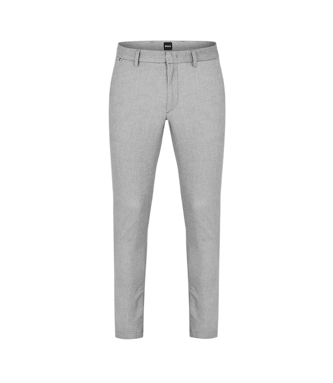 Mens Kaito1 Logo Slim Trousers Grey Boss-2