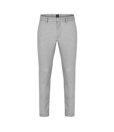 Mens Kaito1 Logo Slim Trousers Grey Boss