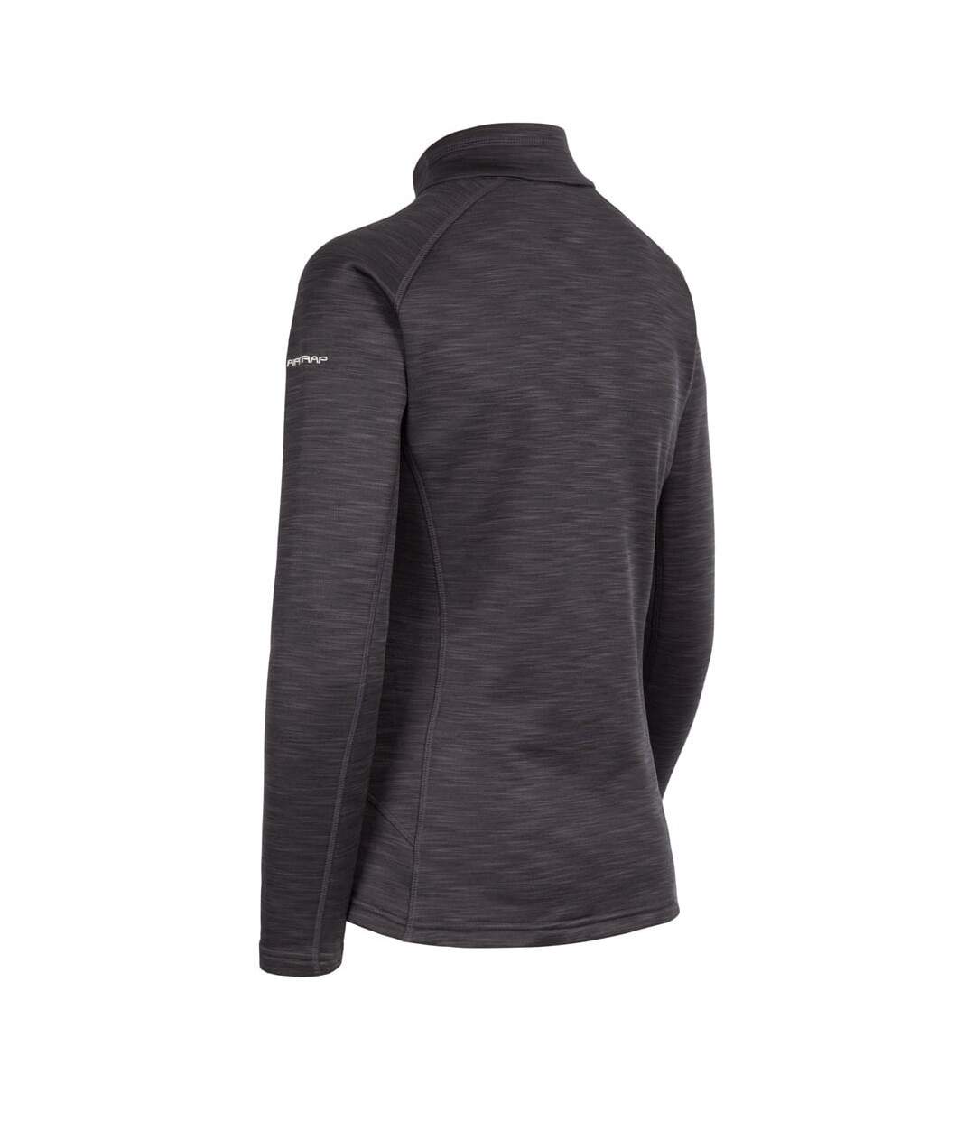 Womens/ladies Fairford Fleece Top Black Marl Trespass-3