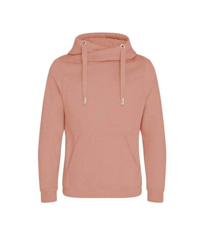 AWDis Hoods Mens Cross Neck Hoodie (Dusty Pink) - UTRW5363