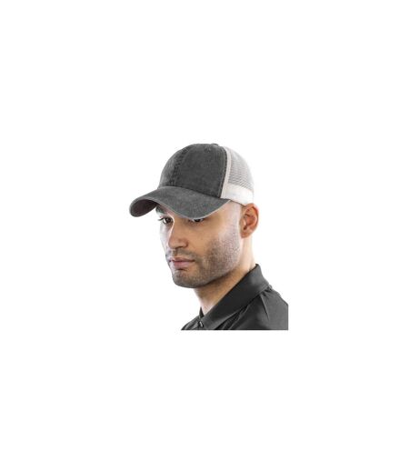Casquette Motif/style Rétro Adulte Vieux Noir Result Headwear