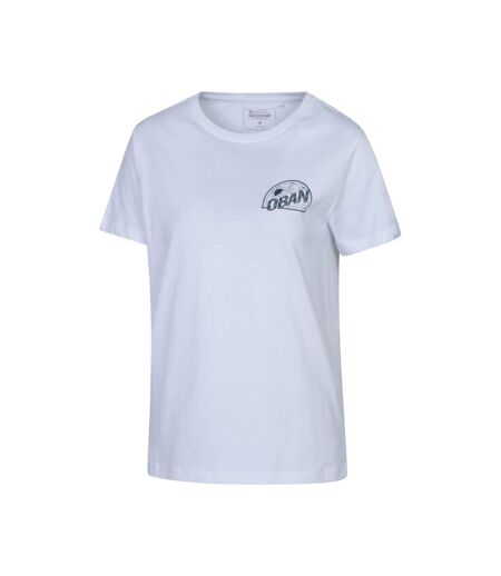 Womens/ladies oban relaxed fit short-sleeved t-shirt white Mountain Warehouse