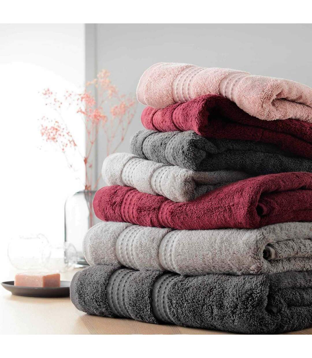 Drap de Douche Excellence 70x130cm Gris-4