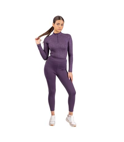 Womens/ladies Revive Winter Base Layer Top Purple Aubrion