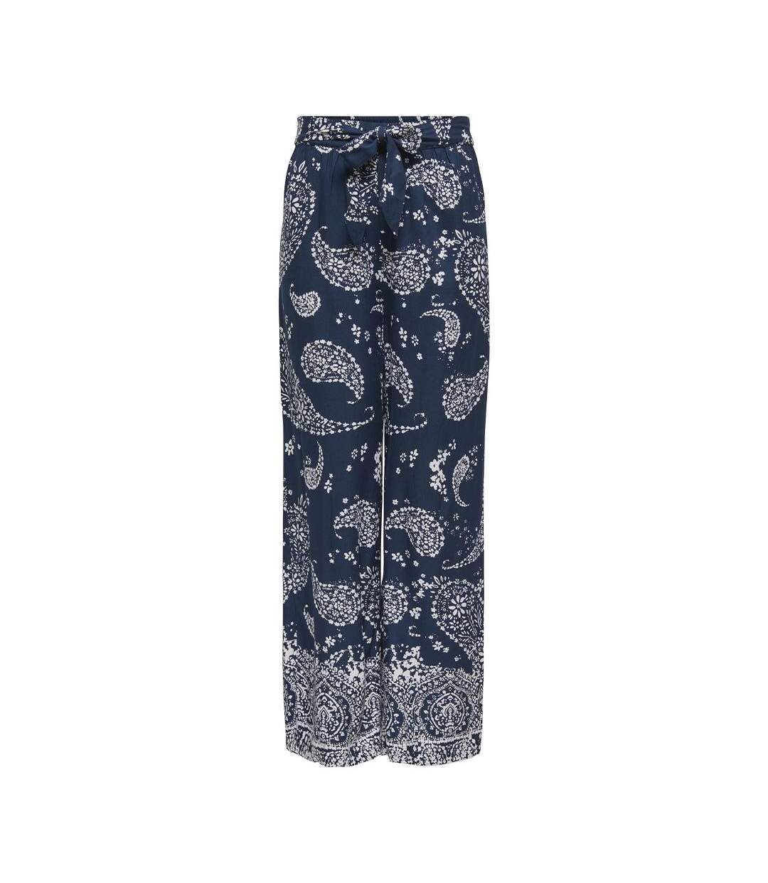Pantalon fluide marine femme only novina-1