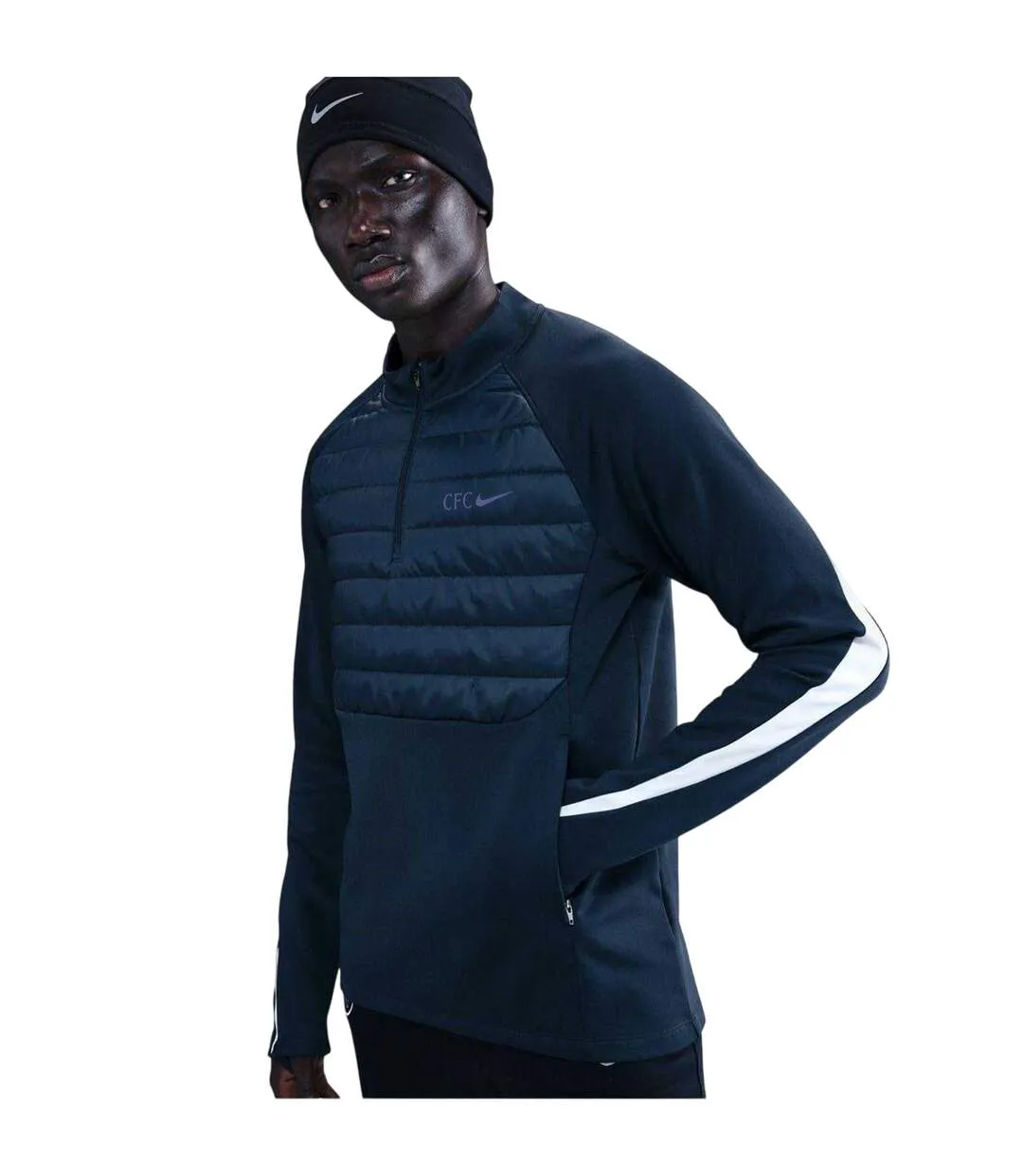Haut D´entraînement Motif/style Chelsea Academy Winter Warrior Homme Bleu Violet Blanc Nike-3