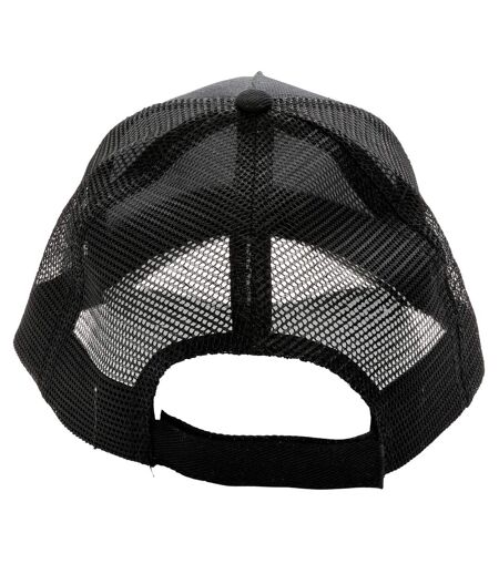 Brushed Cotton 5 Panel Trucker Cap Black XD Collection