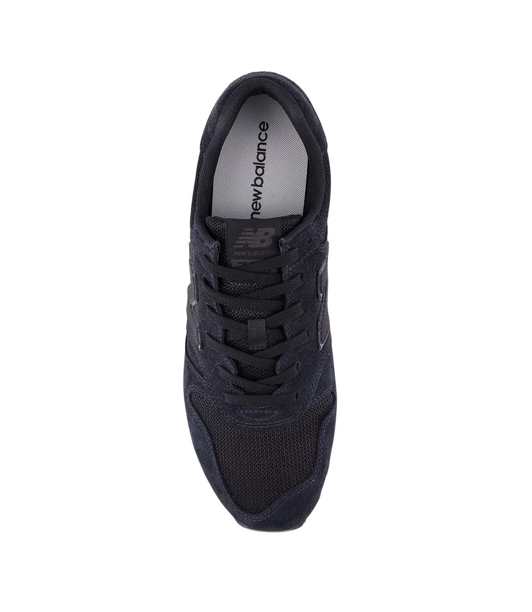 Mens 373 Suede Trainers Black Magnet Grey New Balance-2