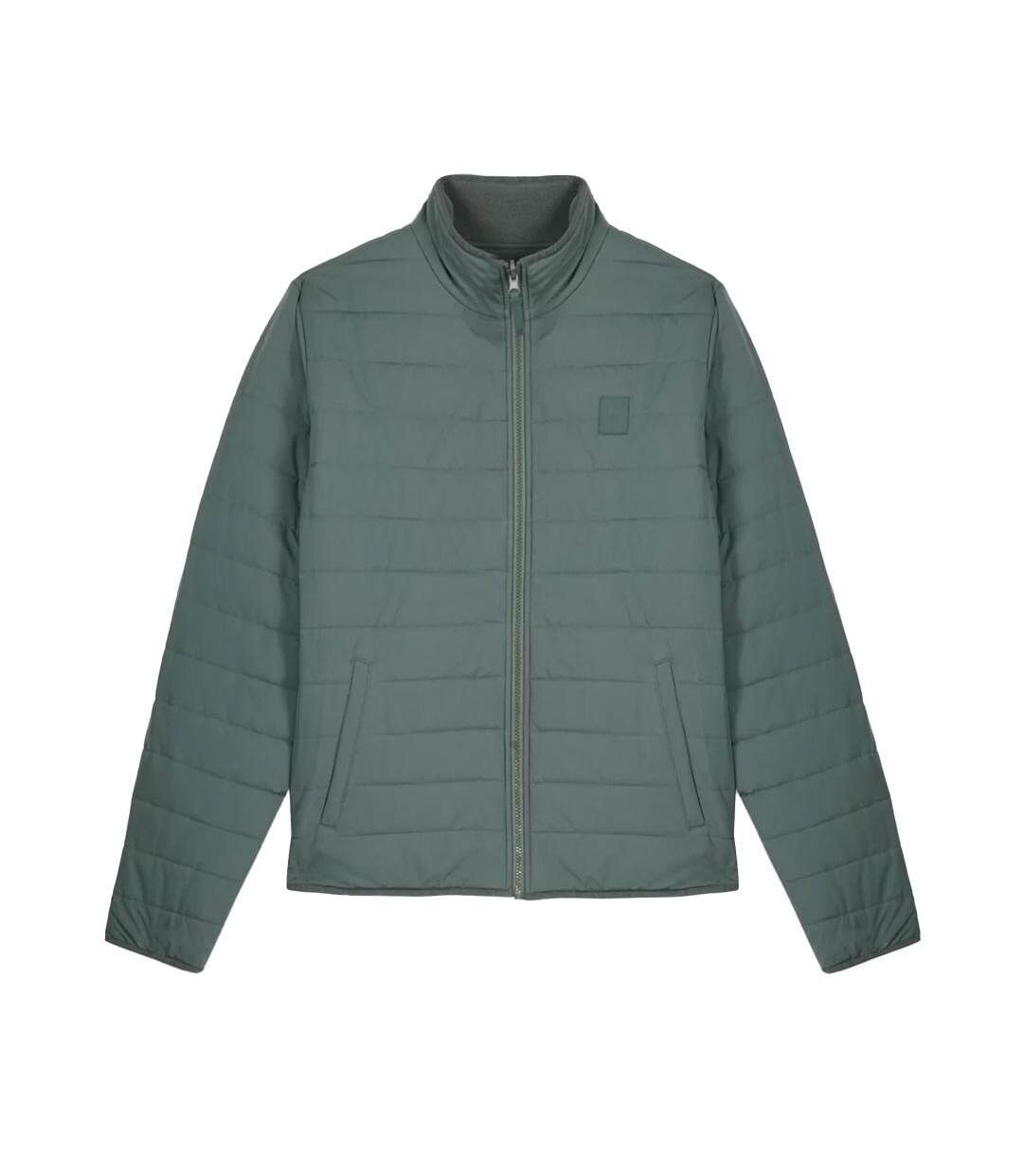 Doudoune verte homme tbs josefzip-3