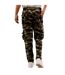 Pantalon De Jogging Motif/style Camouflage Adulte Vert Marron Honeymoon-2