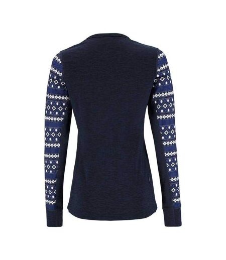 Sweat Lune Femme Bleu Marine Foncé Kari Traa