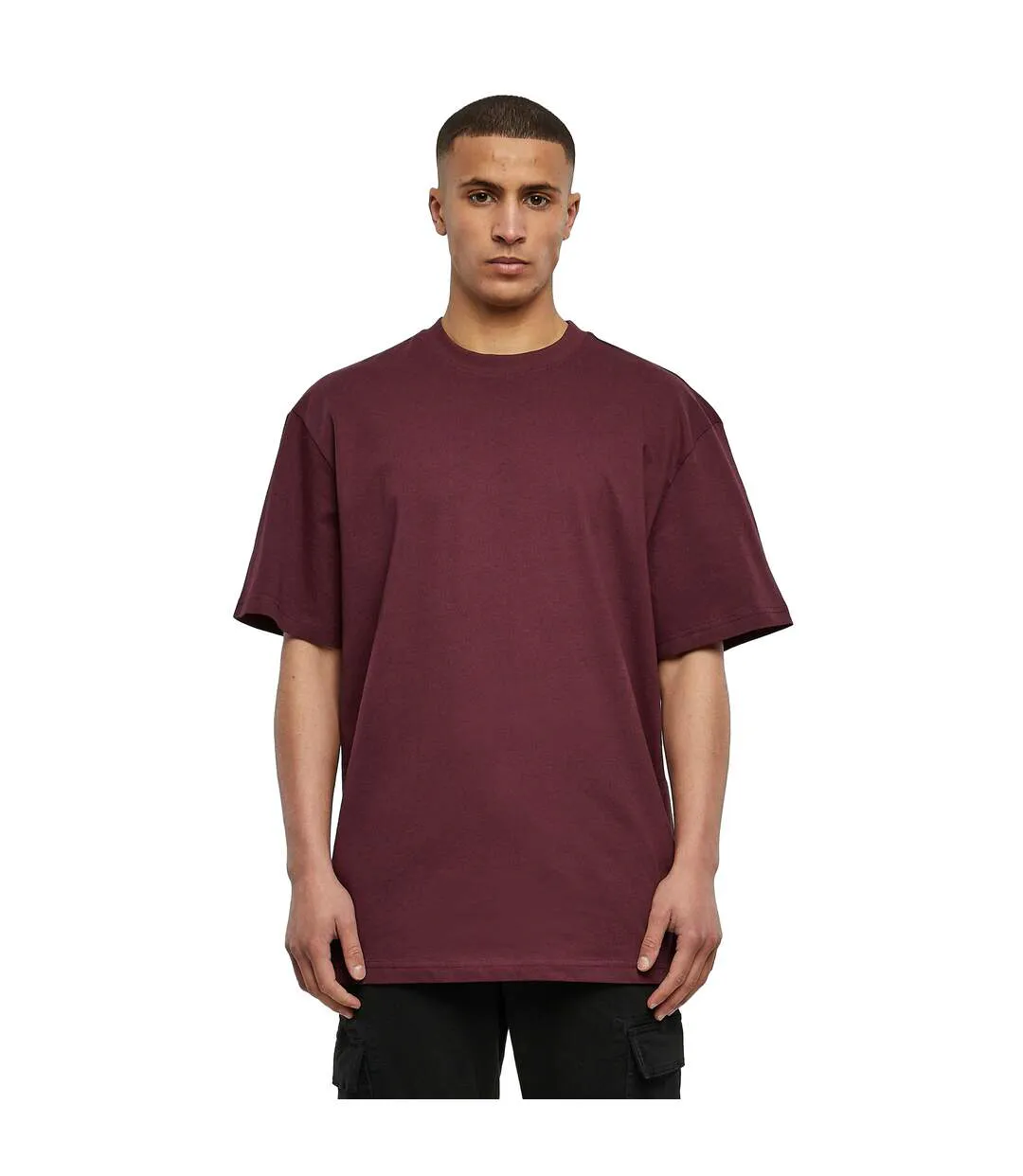 T-shirt Motif/style Uni Homme Bordeaux Urban Classics-3