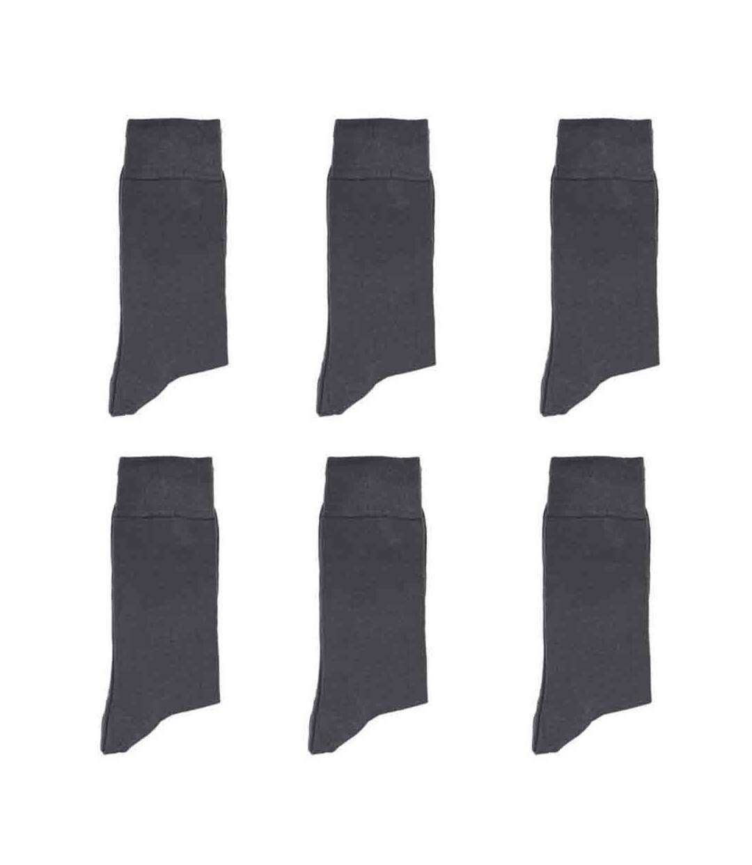 Lot de 6 paires de chaussettes Fil d'Ecosse sur lycra nu-1