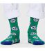 1 Pack Mens & Ladies Cotton Green Cat Design Socks-4