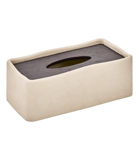 Boîte à Mouchoirs en Résine Olea 25cm Beige