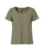 T-Shirt kaki femme pieces sophie-1