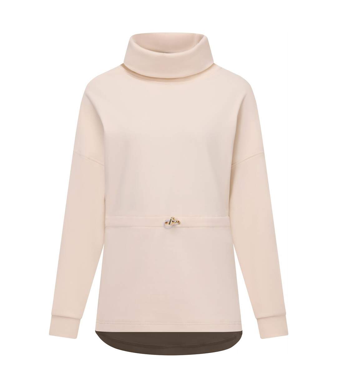 Polaire Motif/style Col Roulé Femme Beige Clair Regatta-2