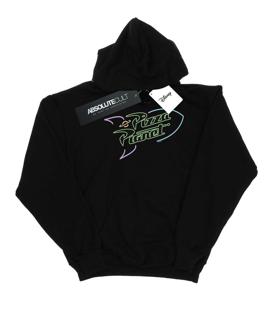 Disney Sweat à capuche Toy Story Neon Pizza Planet Womens/Ladies (Noir) - UTBI15242-1