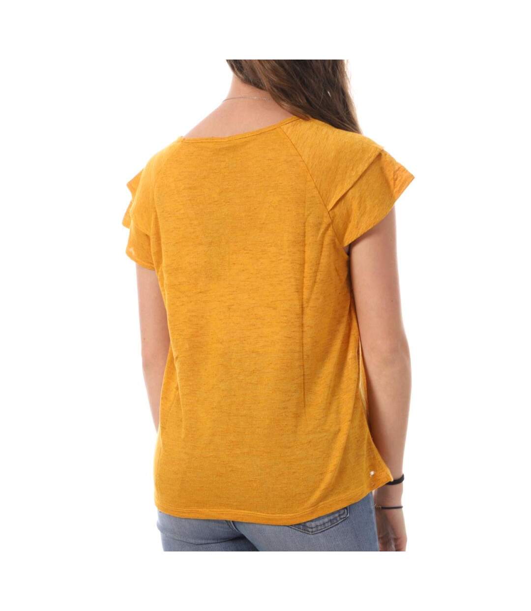 T-shirt Jaune Femme Vero Moda Lina - L-2