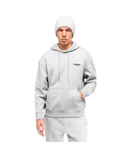 Sweat À Capuche Adulte Gris Chiné Calvin Klein