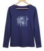 Tee-shirt MAYFLOWER NAVY2 marine à sérigraphie : le confort créatif-2