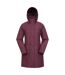Womens/ladies Cloudburst Textured Waterproof Jacket Burgundy Mountain Warehouse-1