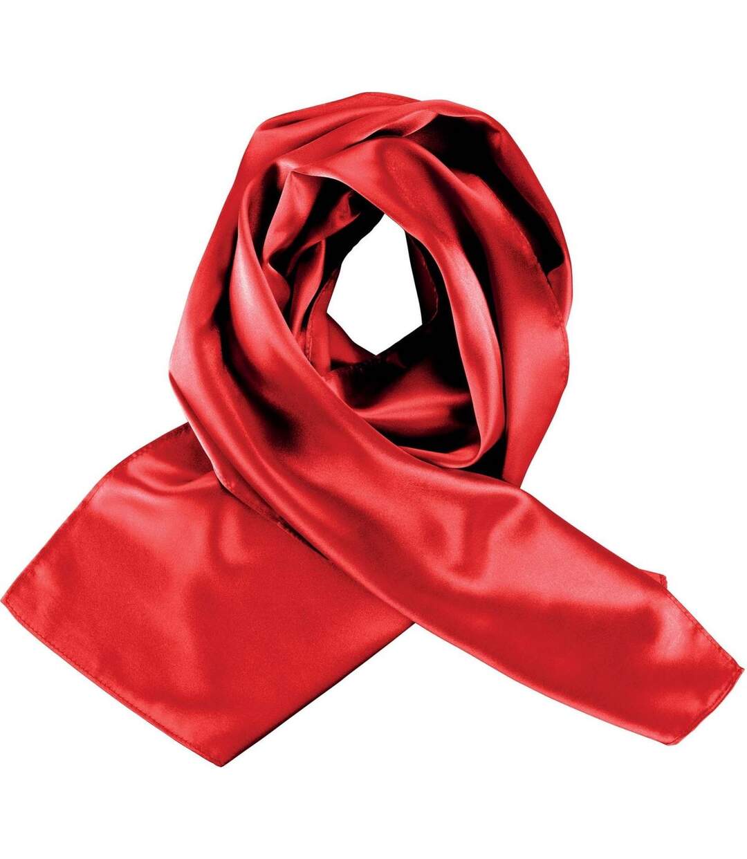 Foulard femme satiné - K861 - rouge-1