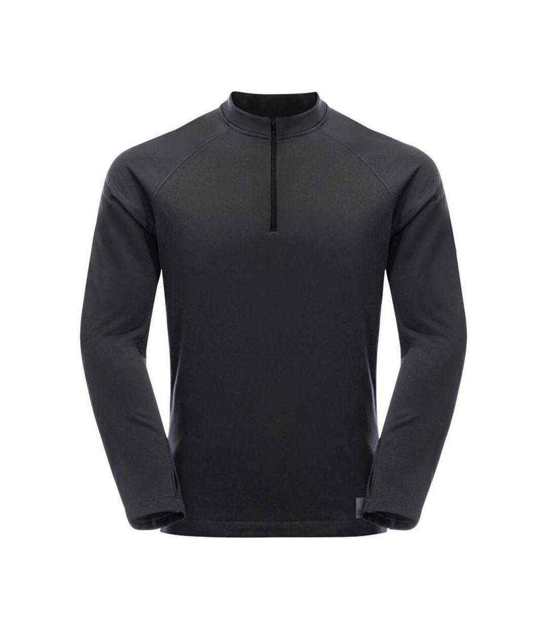 Haut Polaire Train De Banlieu Motif/style Vélo Homme Noir Jack Wolfskin-1