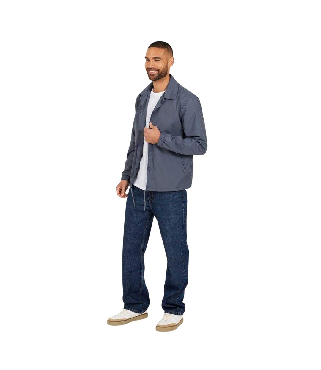 Veste D´entraîneur Homme Bleu Gris Foncé Brave Soul-4