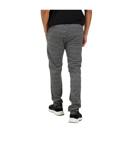 Pantalon Motif/style À Carreaux Homme Gris Brave Soul