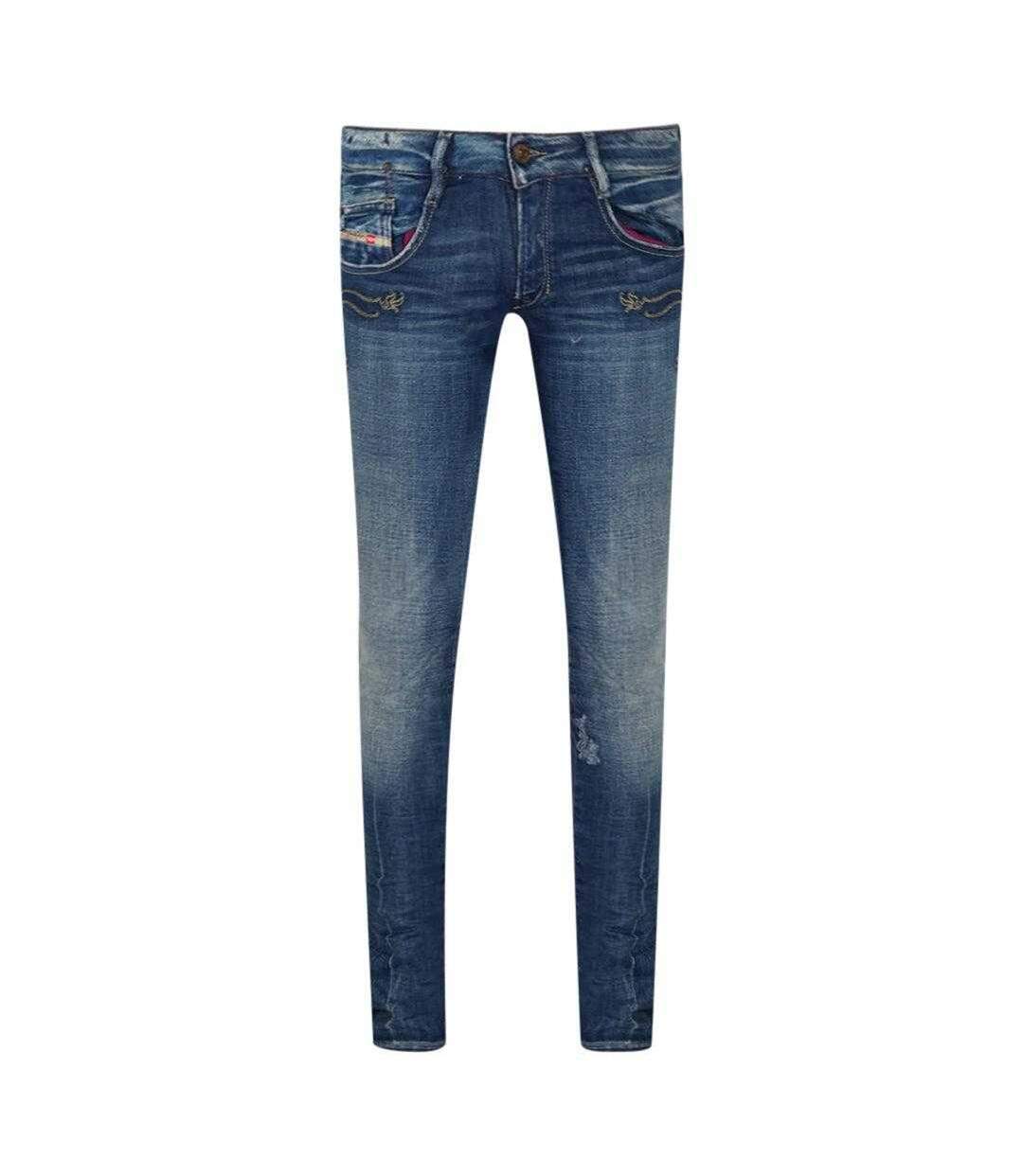 Jean Clush Homme Bleu Foncé Diesel-1