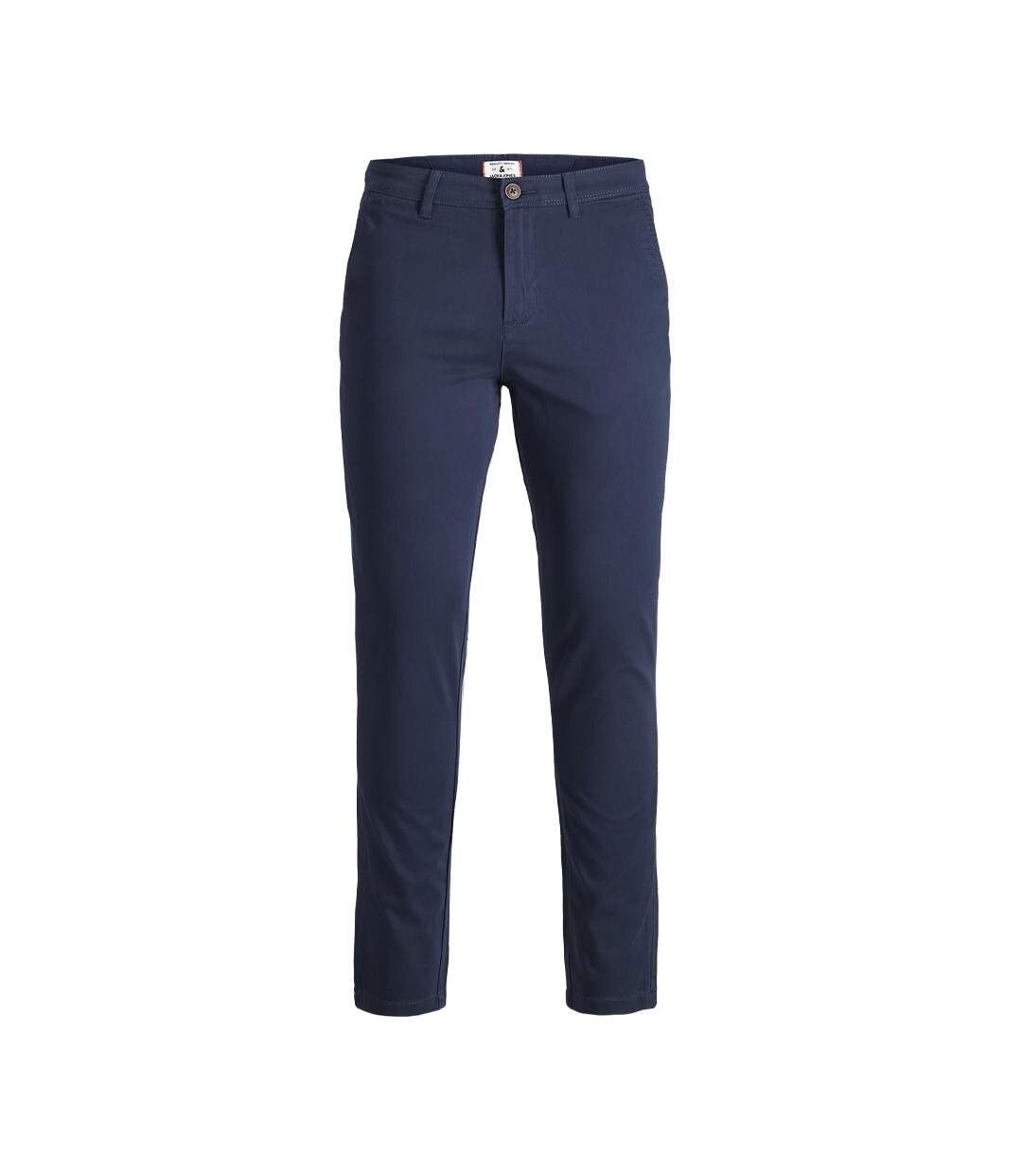 Pantalon chino marine homme jack & jones marco - w28-l32-1