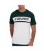 T-Shirt vert/blanc homme le coq sportif contemporain - l-1