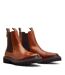 Base London Mens Utah Leather Chelsea Boots (Burnt Tan) - UTFS9481