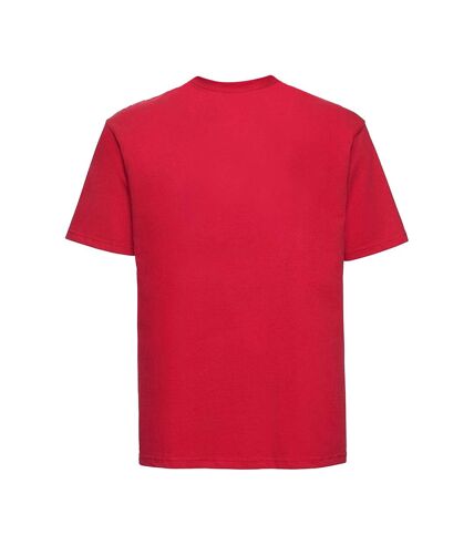 Mens classic ringspun cotton t-shirt classic red Russell