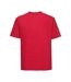 Mens classic ringspun cotton t-shirt classic red Russell