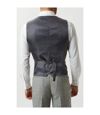 Burton Mens Crosshatch Tweed Slim Vest (Gray)