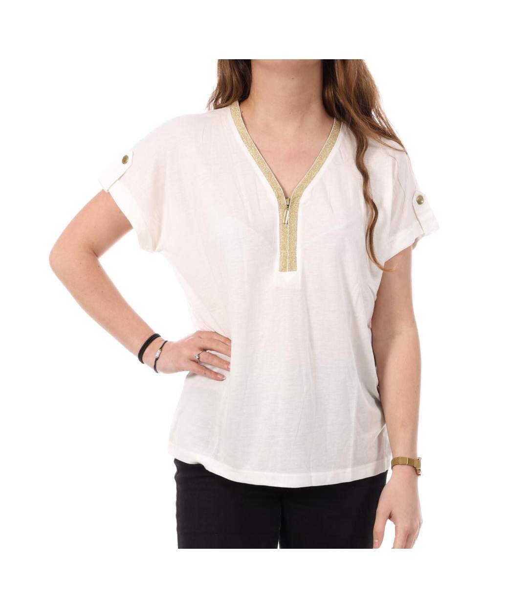 T-Shirt blanc femme kaporal frozy-1