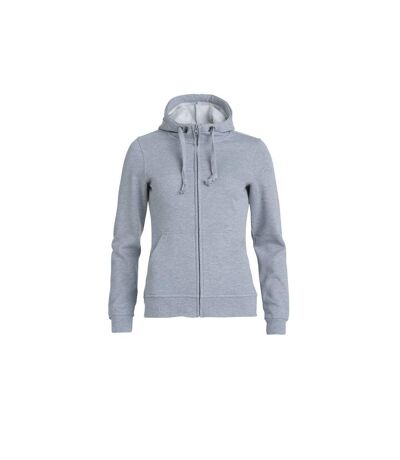 Veste à capuche femme gris chiné Clique Clique